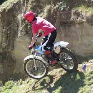 Waipara Classic Trials Hamish Barnett. Honda TL